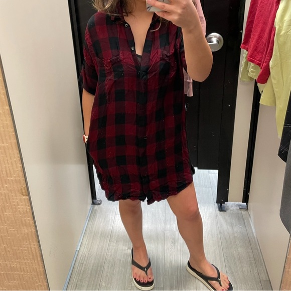 Madewell plaid flannel dress - Picture 8 of 8